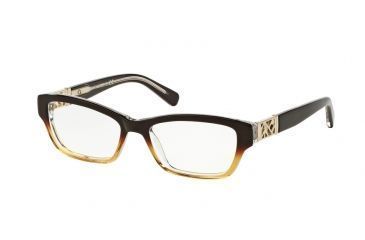 Image of Tory Burch TY 2039 TY2039 Eyeglass Frames 1010-51 - Brown Amber Fade Frame
