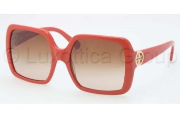 Image of Tory Burch TY 7058 TY7058 Sunglasses 114913-5518 - Orange Frame, Brown Gradient Lenses