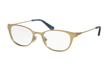 Image of Tory Burch TY1050 Bifocal Prescription Eyeglasses 3151-51 - Satin Gold/blue Mosaic Frame
