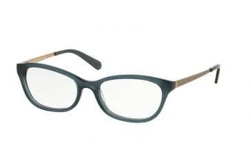 Image of Tory Burch TY2030 TY2030 Progressive Prescription Eyeglasses 849-50 - Smoke Blue Frame
