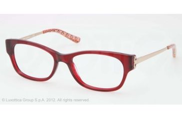 Image of Tory Burch TY2035 Single Vision Prescription Eyeglasses 878-48 - Burgundy Frame, Demo Lens Lenses