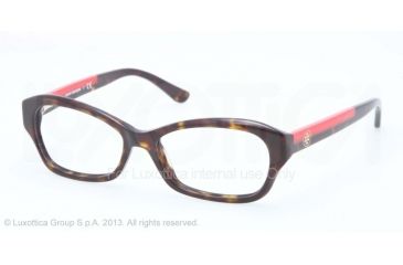 Image of Tory Burch TY2037 Eyeglass Frames 510-49 - Dk Tortoise Frame
