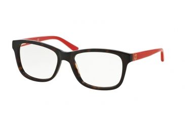 Image of Tory Burch TY2038 Eyeglass Frames 1213-52 - Tortoise Pink Frame, Demo Lens Lenses