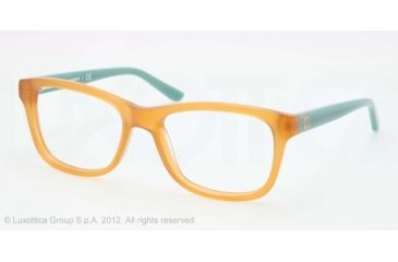 Image of Tory Burch TY2038 Eyeglass Frames 1214-52 - Dark Honey Mint Frame, Demo Lens Lenses