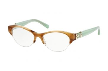 Image of Tory Burch TY2046 Bifocal Prescription Eyeglasses 1345-49 - Medium Tortoise Geyser Frame