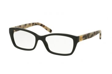 Image of Tory Burch TY2049 Bifocal Prescription Eyeglasses 1564-51 - Black/black White Tort Frame