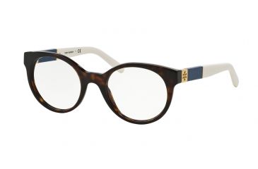 Image of Tory Burch TY2050Q Progressive Prescription Eyeglasses 1365-47 - Tortoise Ivory Frame