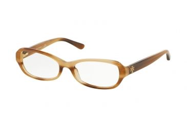 Image of Tory Burch TY2051 Single Vision Prescription Eyeglasses 1416-49 - Medium Horn Frame