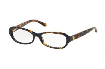 Image of Tory Burch TY2051A Single Vision Prescription Eyeglasses 1414-51 - Tortoise Navy Frame