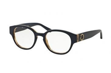 Image of Tory Burch TY2057 Bifocal Prescription Eyeglasses 1492-49 - Navy Horn/navy Frame