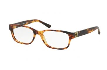 Image of Tory Burch TY2067 Single Vision Prescription Eyeglasses 1481-50 - Vintage Tort Frame