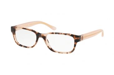 Image of Tory Burch TY2067 Single Vision Prescription Eyeglasses, 50mm, Blush Tort, TY2067-1726-50-SV