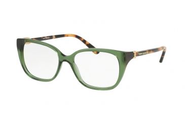 Image of Tory Burch TY2068 Eyeglass Frames 1620-50 - Bottle Green/spotty Tortoise Frame