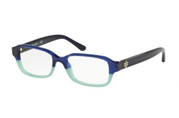 Image of Tory Burch TY2070 Eyeglass Frames 1240-48 - Navy-mint Frame