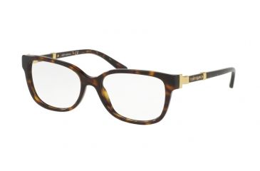 Image of Tory Burch TY2075 Bifocal Prescription Eyeglasses 1378-52 - Dark Tortoise Frame