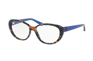 Image of Tory Burch TY2078 Eyeglass Frames 1683-52 - Blue Flake Tort Frame