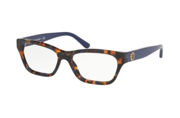 Image of Tory Burch TY2097 Eyeglass Frames 1757-51 - Blue Amber Tortoise