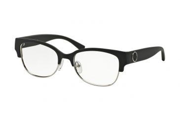 Image of Tory Burch TY4001 Single Vision Prescription Eyeglasses 3129-52 - Matte Black/Silver Frame