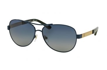 Image of Tory Burch TY6047 Single Vision Prescription Sunglasses TY6047-30581H-59 - Lens Diameter 59 mm, Frame Color Navy Gold