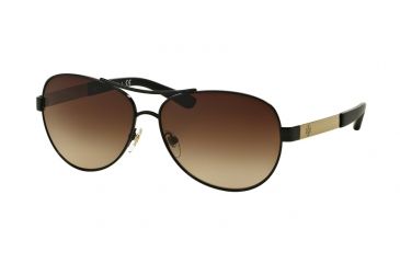 Image of Tory Burch TY6047 Single Vision Prescription Sunglasses TY6047-310013-59 - Lens Diameter 59 mm, Frame Color Black/Gold