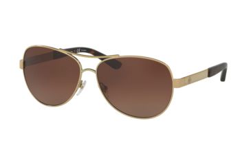 Image of Tory Burch TY6047 Single Vision Prescription Sunglasses TY6047-3160T5-59 - Lens Diameter 59 mm, Frame Color Gold