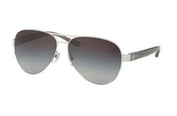Image of Tory Burch TY6048 Progressive Prescription Sunglasses TY6048-32328G-59 - Lens Diameter 59 mm, Frame Color Silver