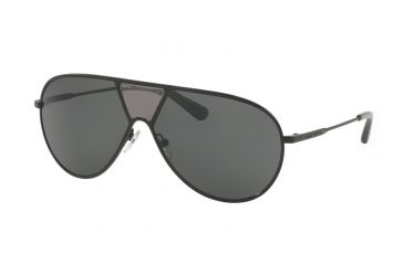 Image of Tory Burch TY6050 Sunglasses 318787-62 - Dark Grey Translucent/matte Bl Frame, Dark Grey Solid Lenses