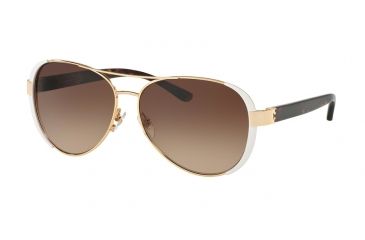 Image of Tory Burch TY6052 Bifocal Prescription Sunglasses TY6052-320113-60 - Lens Diameter 60 mm, Frame Color Gold White