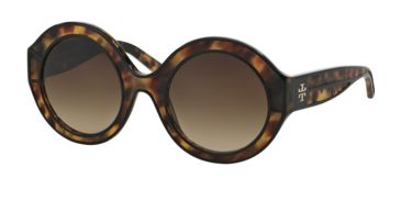 Image of Tory Burch TY7068 Progressive Prescription Sunglasses TY7068-129013-52 - Lens Diameter 52 mm, Frame Color Black/matte Tortoise