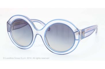 Image of Tory Burch TY7068 Progressive Prescription Sunglasses TY7068-12924L-52 - Lens Diameter 52 mm, Frame Color Navy/matte Crystal