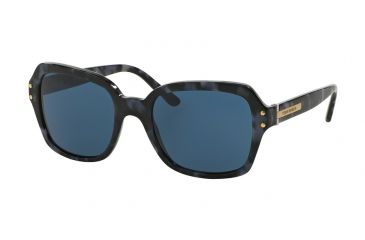 Image of Tory Burch TY7082 Progressive Prescription Sunglasses TY7082-148380-55 - Lens Diameter 55 mm, Frame Color Navy Tweed