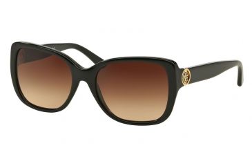 Image of Tory Burch TY7086A Sunglasses 131213-55 - Black Frame, Brown Gradient Lenses
