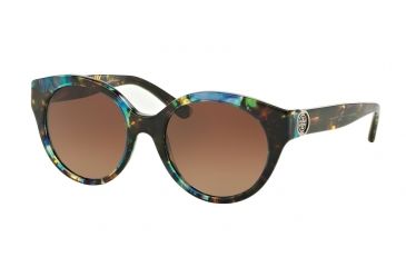 Image of Tory Burch TY7087 Bifocal Prescription Sunglasses TY7087-3145T5-52 - Lens Diameter 52 mm, Frame Color Blue Brown Tort