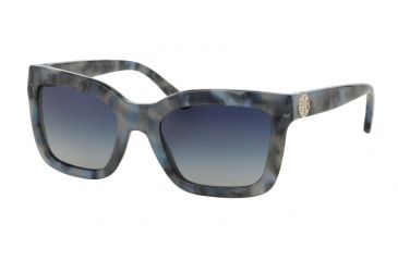 Image of Tory Burch TY7089 Single Vision Prescription Sunglasses TY7089-31504L-53 - Lens Diameter 53 mm, Frame Color Blue Granite