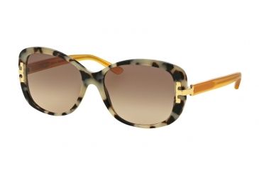 Image of Tory Burch TY7090A Bifocal Prescription Sunglasses TY7090A-15496G-56 - Lens Diameter 56 mm, Frame Color Black White Tort/marigold