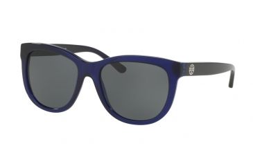Image of Tory Burch TY7091 Bifocal Prescription Sunglasses TY7091-156587-55 - Lens Diameter 55 mm, Frame Color Navy Translucent