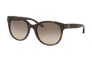 Image of Tory Burch TY7095A Sunglasses 137813-54 - Dark Tortoise Frame, Brown Gradient Lenses