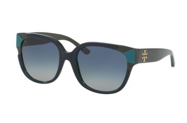 Image of Tory Burch TY7096 Bifocal Prescription Sunglasses TY7096-15984L-55 - Lens Diameter 55 mm, Frame Color Navy/turq/hunter