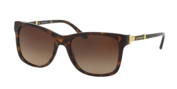 Image of Tory Burch TY7109 Sunglasses 137813-55 - Dark Tortoise Frame, Brown Gradient Lenses