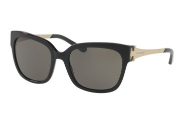 Image of Tory Burch TY7110 Sunglasses 13773-57 - Black Frame, Smoke Solid Lenses