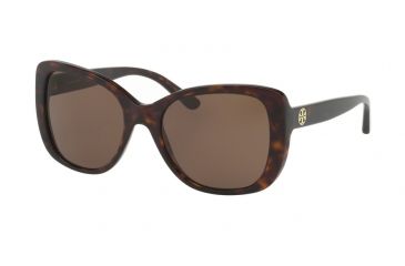 Image of Tory Burch TY7114 Single Vision Prescription Sunglasses TY7114-137873-53 - Lens Diameter 53 mm, Frame Color Dark Tortoise