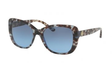 Image of Tory Burch TY7114 Single Vision Prescription Sunglasses TY7114-16928F-53 - Lens Diameter 53 mm, Frame Color Blue Tortoise