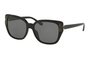 Image of Tory Burch TY7134U Progressive Prescription Sunglasses, 56mm, Black, TY7134U-137181-56-PRO