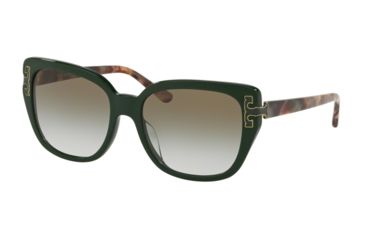 Image of Tory Burch TY7134U Progressive Prescription Sunglasses, 56mm, Racing Green, TY7134U-13718E-56-PRO