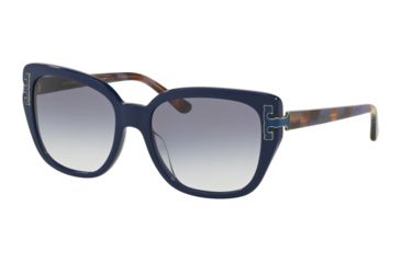 Image of Tory Burch TY7134U Progressive Prescription Sunglasses, 56mm, Navy, TY7134U-171079-56-PRO