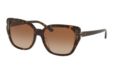 Image of Tory Burch TY7134U Progressive Prescription Sunglasses, 56mm, Dark Havana, TY7134U-172813-56-PRO