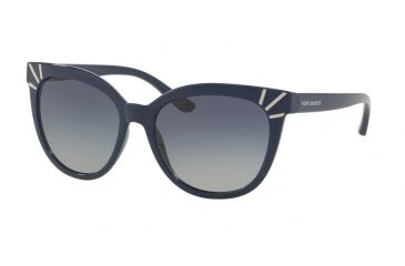 Image of Tory Burch TY9051 Single Vision Prescription Sunglasses TY9051-13704L-56 - Lens Diameter 56 mm, Frame Color Navy