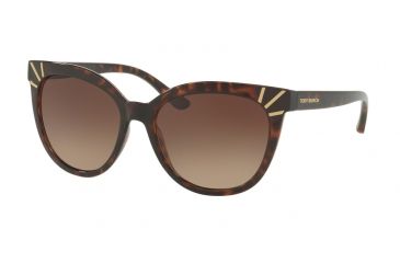 Image of Tory Burch TY9051 Single Vision Prescription Sunglasses TY9051-137813-56 - Lens Diameter 56 mm, Frame Color Dark Tortoise