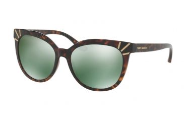 Image of Tory Burch TY9051 Single Vision Prescription Sunglasses TY9051-13786R-56 - Lens Diameter 56 mm, Frame Color Dark Tortoise