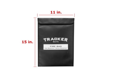 Image of Tracker Safe Fire/Water Resistant Bag, Medium, Black, FB1511